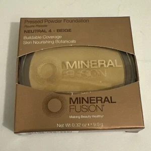 NEW Mineral Fusion Pressed Powder Foundation FULL Size ~ Neutral 4 Beige - Picture 1 of 2