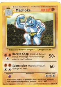 MACHOKE 34/102 BASE SET UNLIMITED POKEMON TCG CCG 1999 NM - Picture 1 of 1