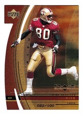 1999 Upper Deck Black Diamond Jerry Rice #95 GOLD FINAL CUT Parallel #/100 SP