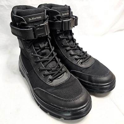 Doc Dr. Martens Combs Tech Jungle Style Boots Black Unisex US Size M8 W9 UK 7 - Image 1 of 4