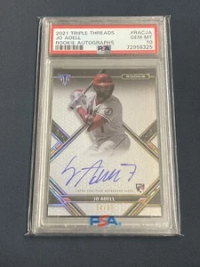 2021 Topps Triple Threads Rookie Auto Jo Adell /99 PSA 10 - Picture 1 of 2