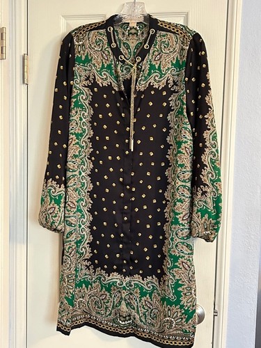 Abito camicia Michael Kors nuovo senza etichette M verde