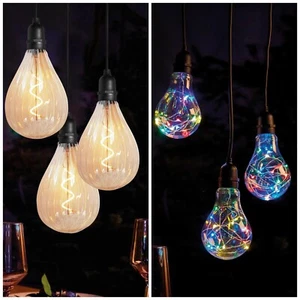 Colgante de gota de batería de iluminación Luxform Galaxy/Apolo 3 luz LED blanco/color - Imagen 1 de 12
