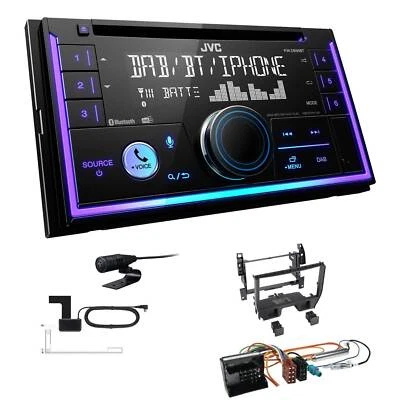 JVC KW-DB95BT Autoradio Bluetooth DAB+ für Citroen DS3 ab 2010 schwarz - Bild 1 von 4