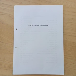 Dionex ASE 100 service instructions manual (maintenance repair) - Picture 1 of 3