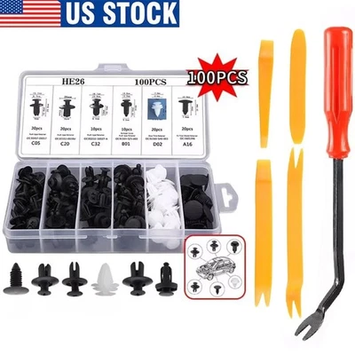 105/SET For Nissan Fastener Box Set Bumper Fender Liner Push Type Retainer Clips - Image 1 of 4