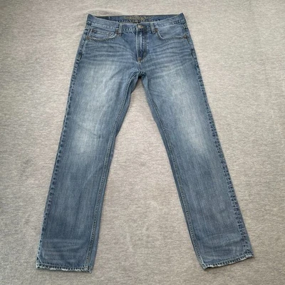 Pantalones de mezclilla American Eagle para hombre 34x34 azul ajustados rectos de algodón Foto 1 de 4