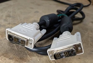DVI-D to DVI-D Male to Male 2m 6ft Cables w/Ferrites for Monitor PC LCD TV - Picture 1 of 2