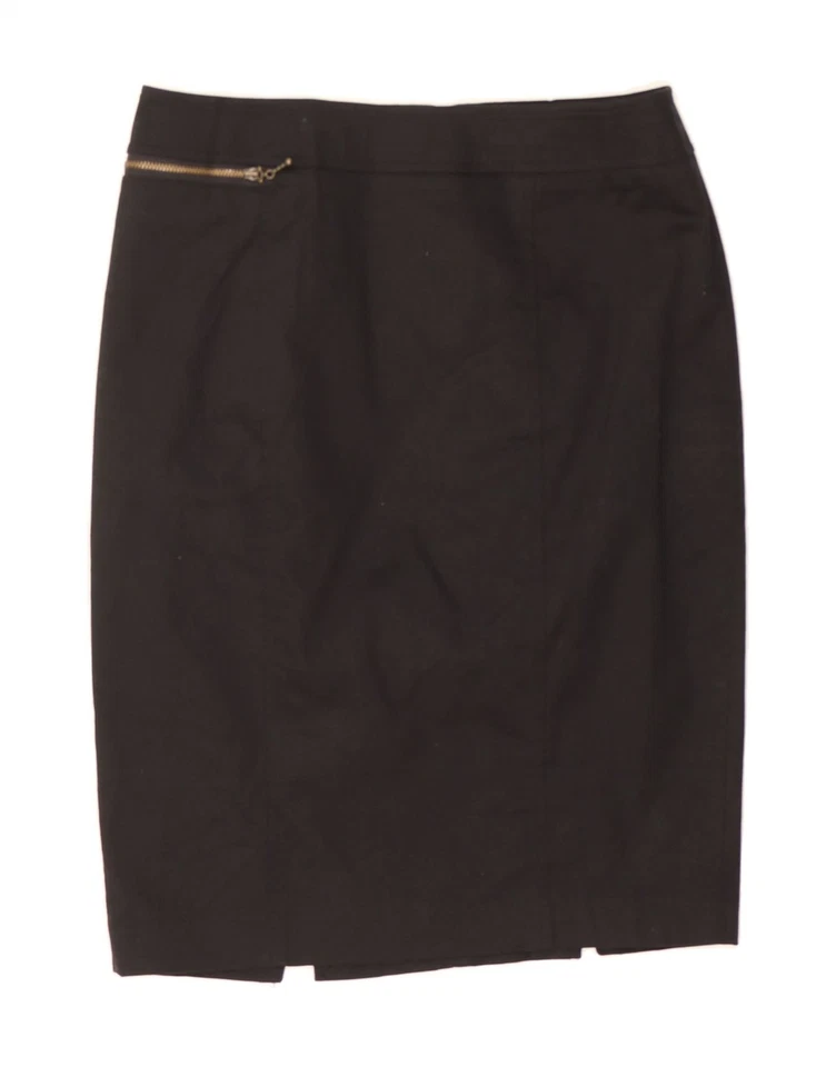 Falda lápiz MOSSIMO para mujer EE. UU. 8 mediana W30 algodón negro AH02 Foto 1 de 3