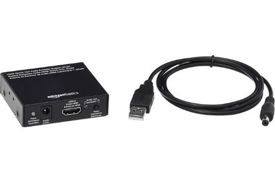 Amazon Basics HDMI to HDMI Audio Extractor Converter SPDIF + RCA Stereo Black - Image 1 of 1