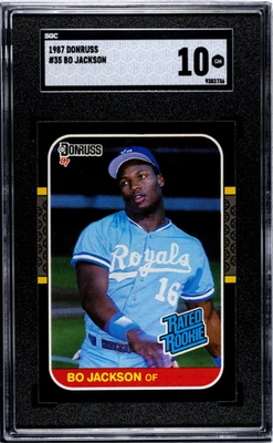 Donruss #35 1987 Bo Jackson SGC 10 Foto 1 de 2