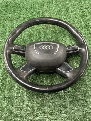 Conjunto volante 4 radios cuero negro fabricante original Audi A7 A7 Quattro 12-17 Foto 1 de 4