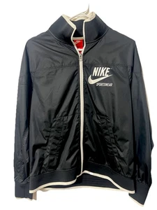 Nike Sportswear Women’s Full Zip Windbreaker Track Jacket Sz Small S Black White - Picture 1 of 5