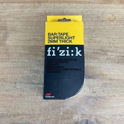 ¡Nuevo! Cinta de barra de empuñaduras de ciclismo Fizik Superlight blanca de 2 mm de grosor precio de venta sugerido por el fabricante $35 Foto 1 de 4
