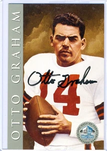 Otto Graham 1998 HOF Hall Fame Signature Serie Platinum /2500 Autograph Auto - Picture 1 of 2