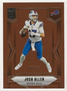 2025 Donruss Elite Josh Allen #33 Orange Parallel 074/199 - Bild 1 von 2