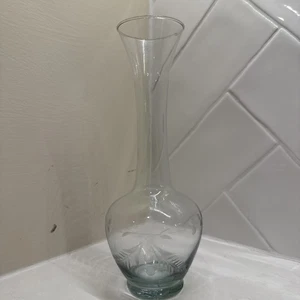 Etched Fine Bud Vase Small 7.5” Tall - Picture 1 of 11