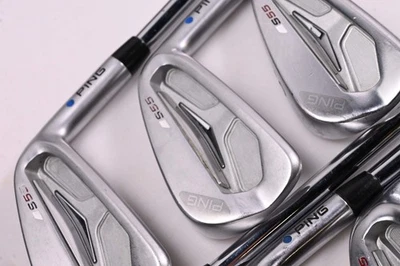 Ping S55 Irons / 4-PW / Blue Dot / X-Flex Dynamic Gold X100 Shafts - Image 1 of 4