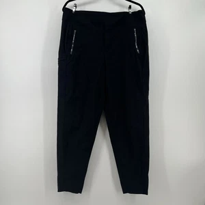 Athleta Trekkie North High Rise Jogger Lightweight Zip Pockets Black Size 14 - Picture 1 of 11