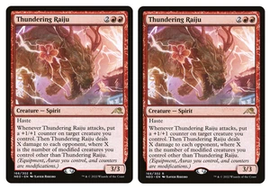 MTG - 2 x Thundering Raiju - Rare - Kamigawa: Neon Dynasty (NEO) - M/NM - Bild 1 von 1