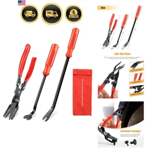 Juego removedor de sujetadores de coche clips alicates kit de reparación de tapicería automática con almacenamiento... - Imagen 1 de 11