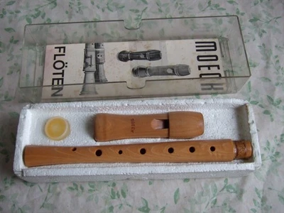 Moeck Sopranblockflöte, Schulblockflöte, deutsche Griffweise, erstklassiger Klan - Bild 1 von 4