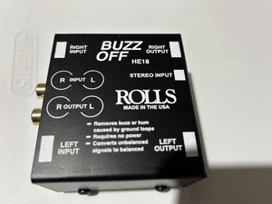 Rolls HE18 2-Channel Audio Hum and Buzz Remover with RCA Cables - Picture 1 of 6