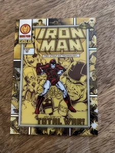 Iron Man Gold Card 2025 Topps Chrome Marvel IM-5 Total War PWE - Picture 1 of 2