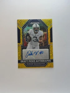 Prizm Draft Picks 2023 - Auto Parker Washington #DPA-PAW Gold Shimmer Prizm/15 - Imagen 1 de 2