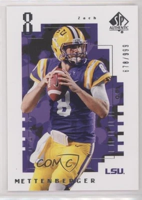 2014 SP Authentic 2000 Future Watch /999 Zach Mettenberger #FW-23 Rookie RC - Image 1 of 2