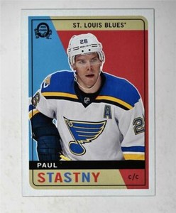 2017-18 17-18 O-Pee-Chee OPC Retro Blank Back #45 Paul Stastny