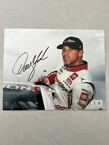 Denny Hamlin autographed signed 8x10 photo Beckett BAS COA NASCAR Daytona Racing