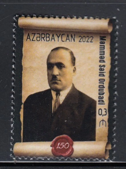 Estampilla de AZERBAIYÁN Mammad Said Ordubadi, escritor MNH Foto 1 de 1