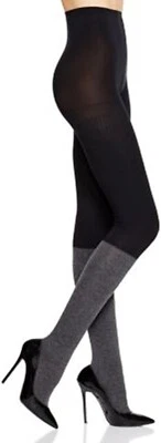 Medias DKNY para mujer sobre la rodilla gris negro mediano (5'3"-6' wt 120-165 lb) Foto 1 de 4
