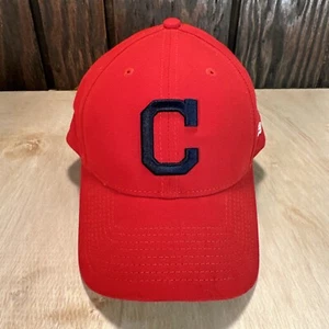 Cleveland Indians New Era Strapback Hat Cap C Logo Y2K Low Profile Red Classic - Picture 1 of 14