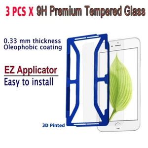 3pcs x Tempered Glass Screen protector with EZ Applicator for iPhone 6Plus i6PG3 - Picture 1 of 5