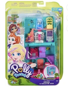 Poly Pocket Pollyville Arcade Spielset mit Micro Polly & Lila Puppen ~ Neu - Bild 1 von 8