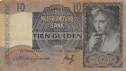 Netherlands  10  Gulden  13.11.1940  Series  5 AK  Circulated Banknotes TX14