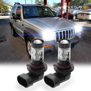 For Jeep Liberty 2002-2013 LED Fog Driving Light 9145 6000K White Bright Bulbs - Picture 1 of 12