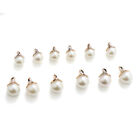 50Pcs Simulated Pearl Charms Pendant For Earrings Bracelet DIY Jewelry Making=t=
