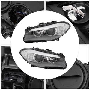 For 2011-2013 BMW 5 Series F10 HID Headlight w/ AFS Left+Right Sides Headlamps - Picture 1 of 22
