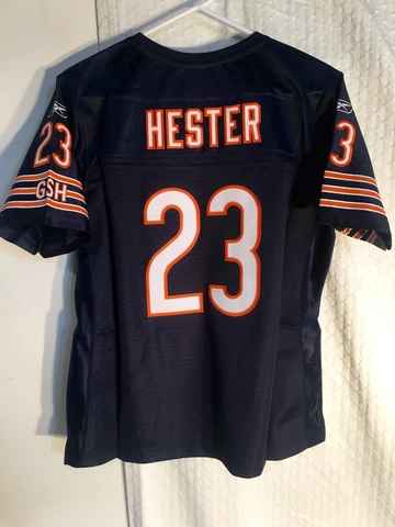 Reebok Women's Premier NFL Jersey Bears Devin Hester Navy sz L Cover