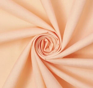 Light Peach Cotton Polyester Broadcloth Fabric Apparel 45"  Yard X 1 1-2 Yards - Picture 1 of 5