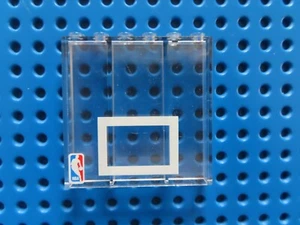 Lego 1 x Stein Wand 3754pb05  1x6x5  transparent klar bedr. NBA 3432 3440 3433  - Bild 1 von 1