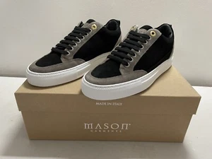Mason Tia Low Suede black/taupe trainers size 39/6 - Picture 1 of 4