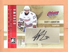 2011-12 ITG Heroes and Prospects Autograph #ASL Scott Laughton Auto - Flat S/H