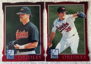 1998 DONRUSS ELITE "Die Cut Aspirations: 46-Rafael Palmeiro & 47-Mike Mussina - Picture 1 of 2