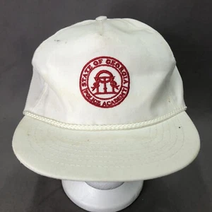 STATE OF GEORGIA POLICE ACADEMY EMBROIDERED LOGO MENS WIDE BRIM ADJ SNAPBACK CAP - Picture 1 of 10
