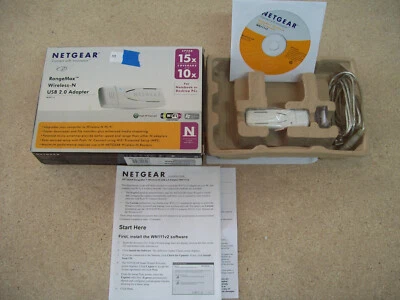 NetGear RangeMax Wireless-N USB 2.0 Adapter, WN111 - Image 1 of 2