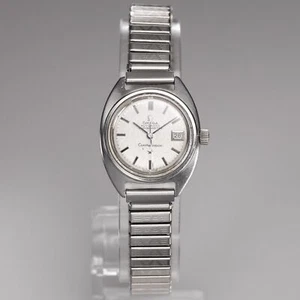 Omega Constellation Chronometer Ladies Automatic Vintage Silver Watch Date 25 mm - Picture 1 of 10